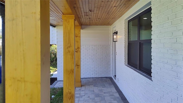 doorway to property with a porch