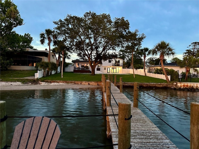 382 Riverside Dr, Ormond Beach, FL 32176 - dock area featuring a water view