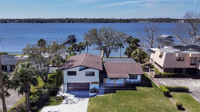 382 Riverside Dr, Ormond Beach, FL 32176 - aerial view of property and surrounding area with a nearby body of water