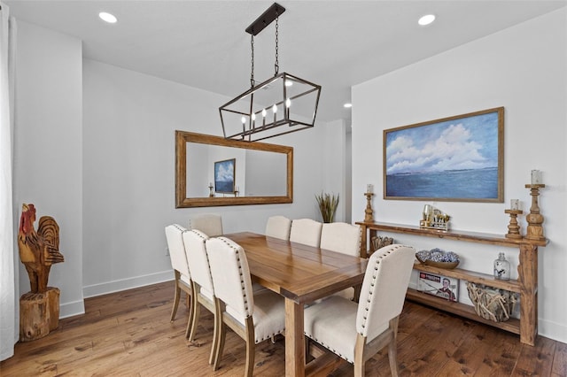 5500 State Road 33, Clermont, FL 34714 - dining area with recessed lighting, baseboards, and hardwood / wood-style floors