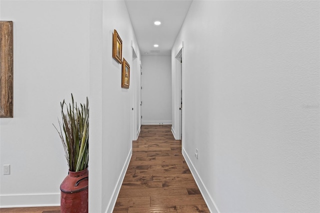 5500 State Road 33, Clermont, FL 34714 - hall with recessed lighting, baseboards, and wood finished floors