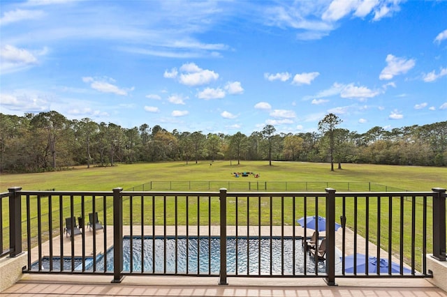 5500 State Road 33, Clermont, FL 34714 - wooden terrace featuring a lawn and fence