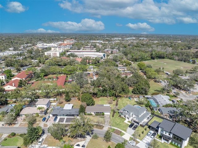 drone / aerial view with a residential view