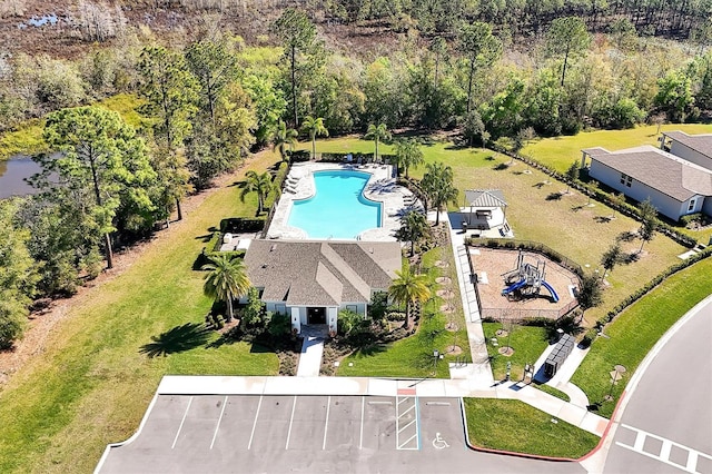 birds eye view of property