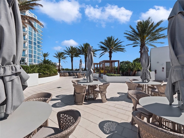 view of patio / terrace featuring outdoor dining area