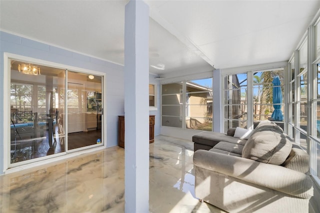 view of sunroom / solarium