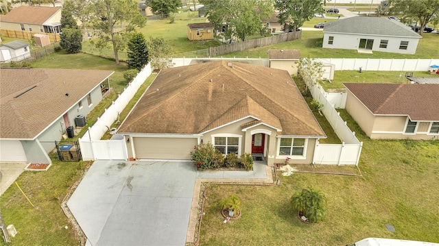 drone / aerial view featuring a residential view