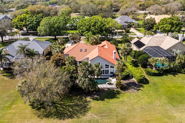 bird's eye view featuring a residential view