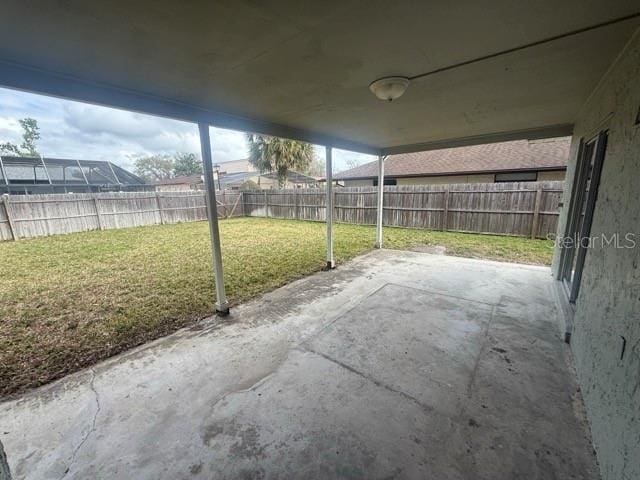 view of patio / terrace with a fenced backyard