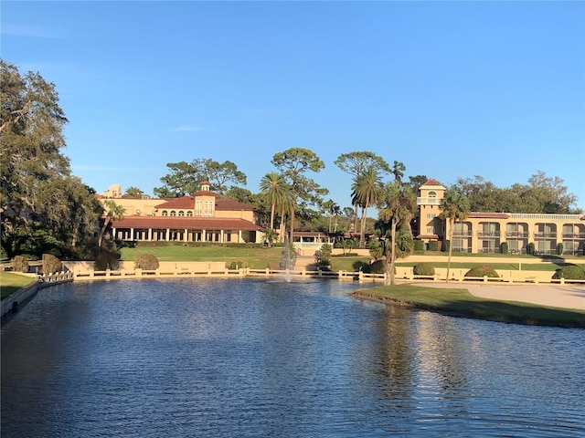 view of water feature