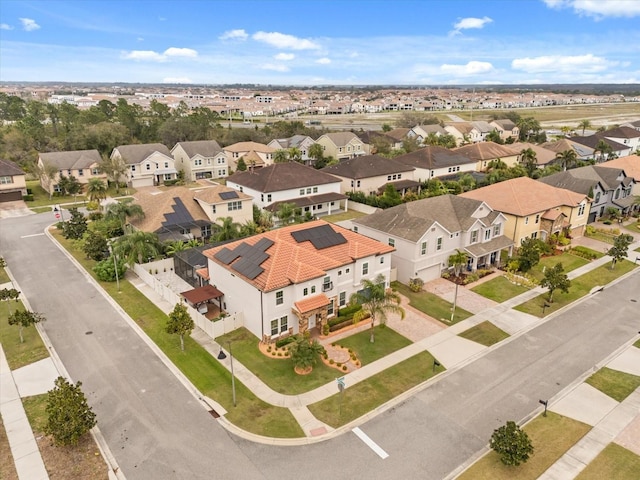 bird's eye view featuring a residential view