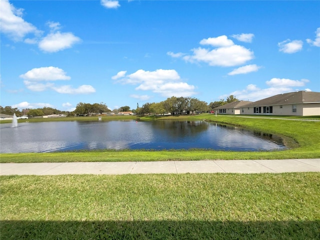 view of water feature