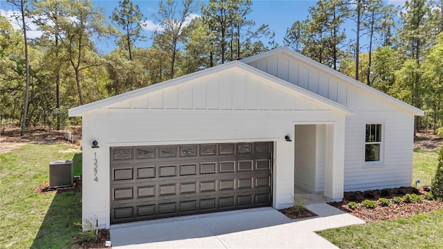 garage with central AC