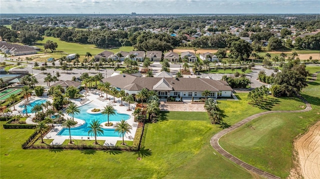 birds eye view of property featuring a residential view