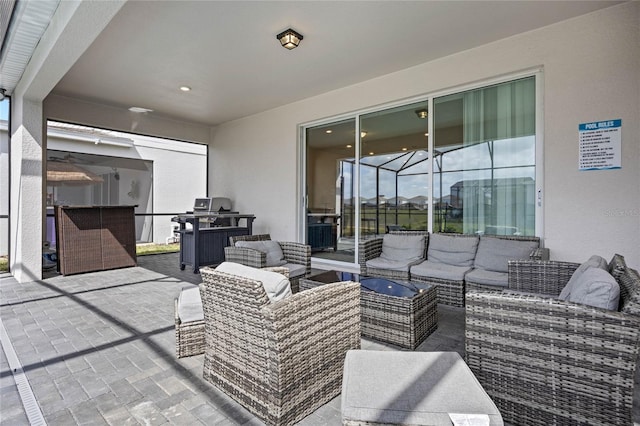 view of patio / terrace with outdoor lounge area