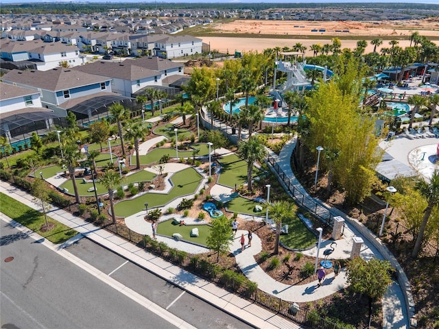 birds eye view of property featuring a residential view