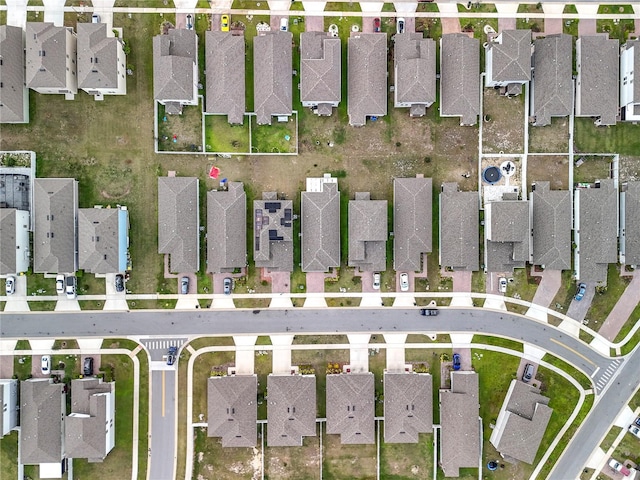 drone / aerial view with a residential view