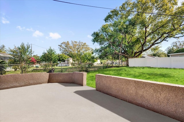 view of patio / terrace with fence