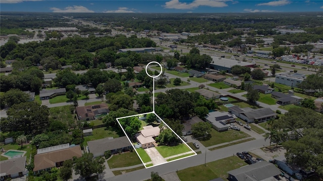 bird's eye view featuring a residential view