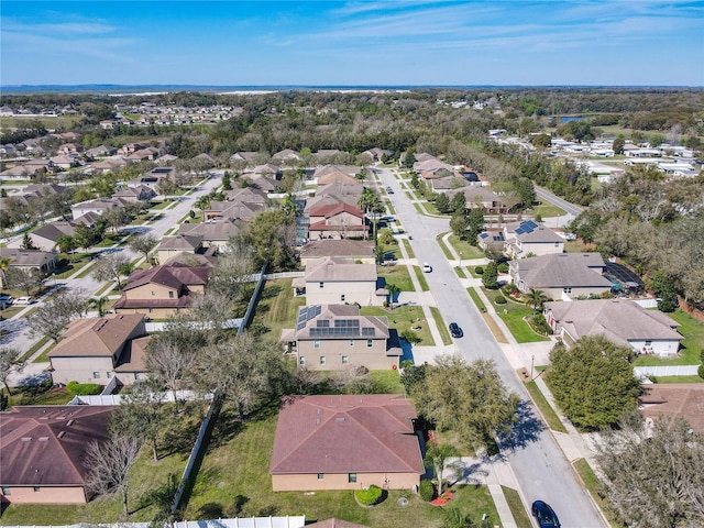 bird's eye view featuring a residential view