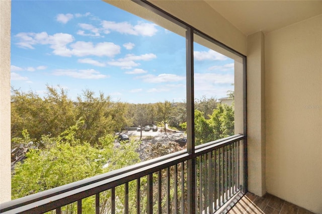 view of balcony