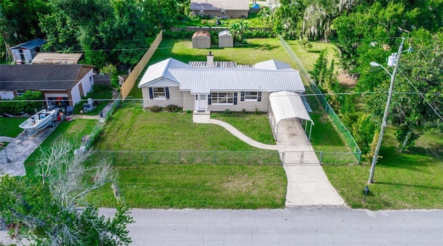 birds eye view of property