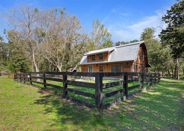 view of horse barn