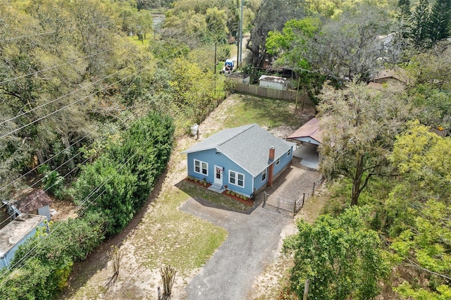 birds eye view of property