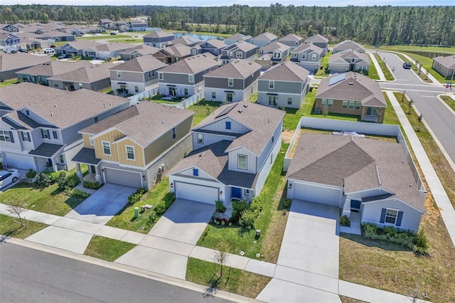 drone / aerial view featuring a residential view