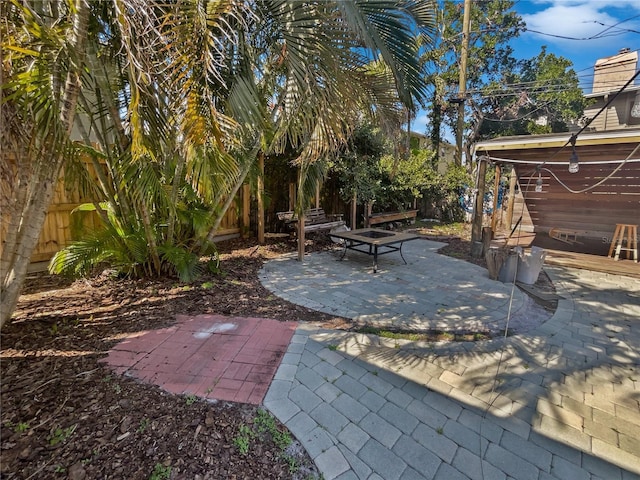 view of patio / terrace featuring a fenced backyard