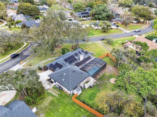 bird's eye view with a residential view