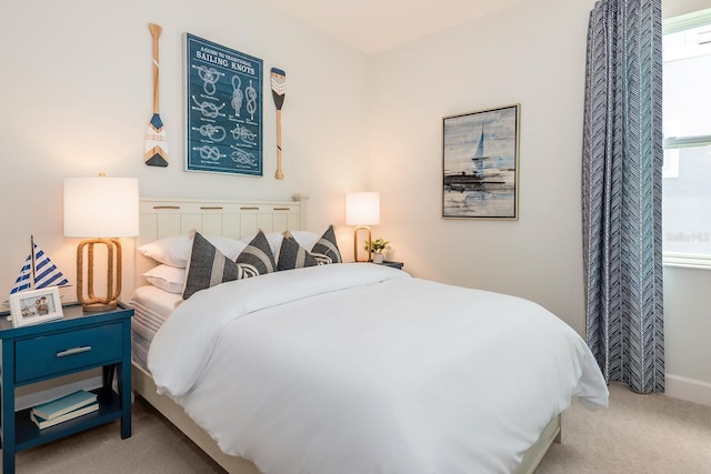 bedroom with carpet flooring