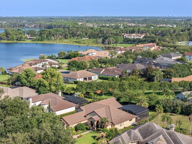 12860 Jacob Grace Ct, Windermere, FL 34786 - aerial perspective of suburban area featuring a nearby body of water and a tree filled landscape