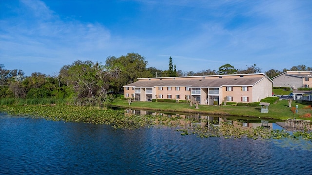 property view of water featuring a residential view