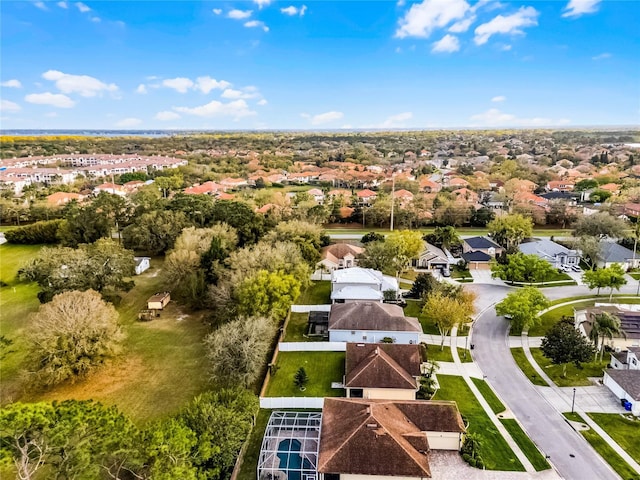 bird's eye view with a residential view