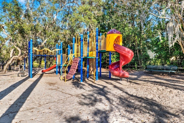 view of community jungle gym