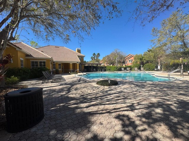 pool featuring a patio