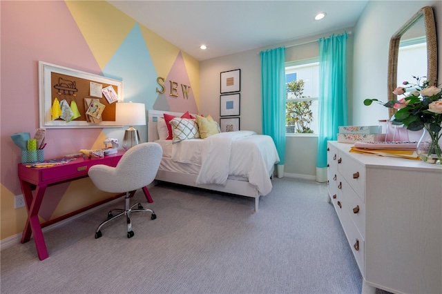 1578 Sky Lakes Dr, Saint Cloud, FL 34769 - bedroom with light colored carpet, baseboards, and recessed lighting