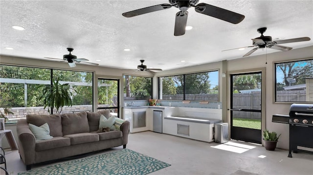 view of sunroom / solarium