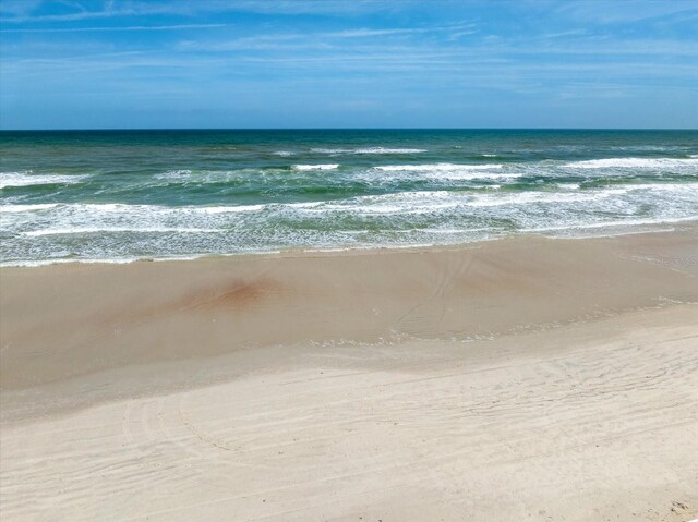 water view featuring a beach view