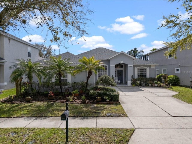 view of front of property with stucco siding