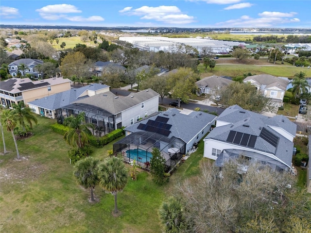 bird's eye view featuring a residential view