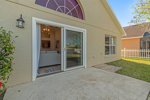 view of patio / terrace with fence