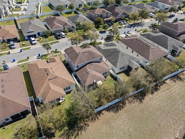 drone / aerial view with a residential view