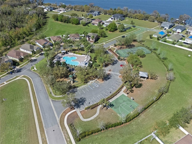 aerial view featuring a residential view