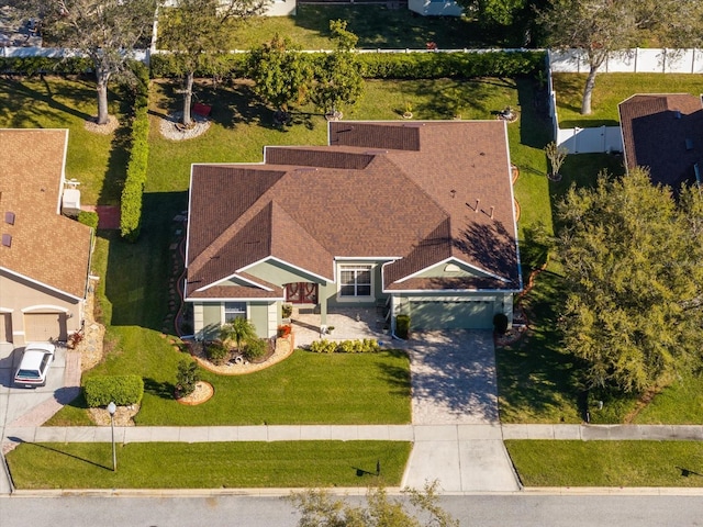 birds eye view of property