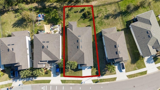 birds eye view of property featuring a residential view