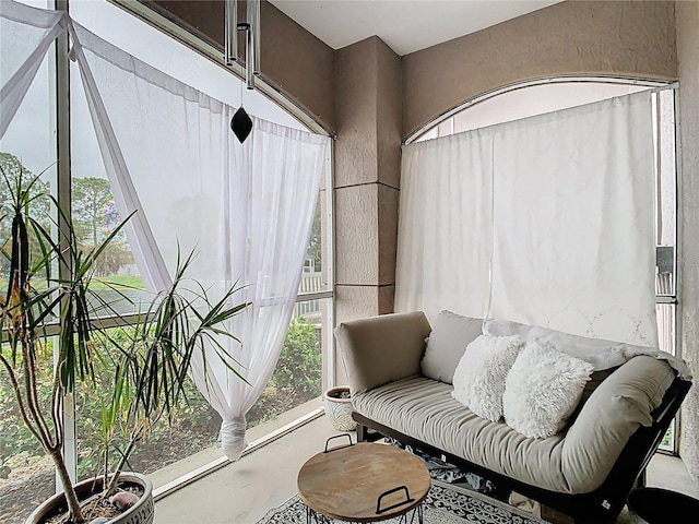 view of sunroom / solarium