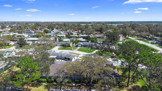 drone / aerial view featuring a residential view