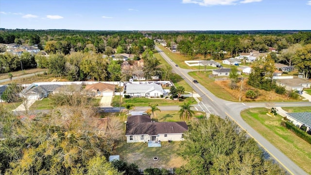 bird's eye view with a residential view